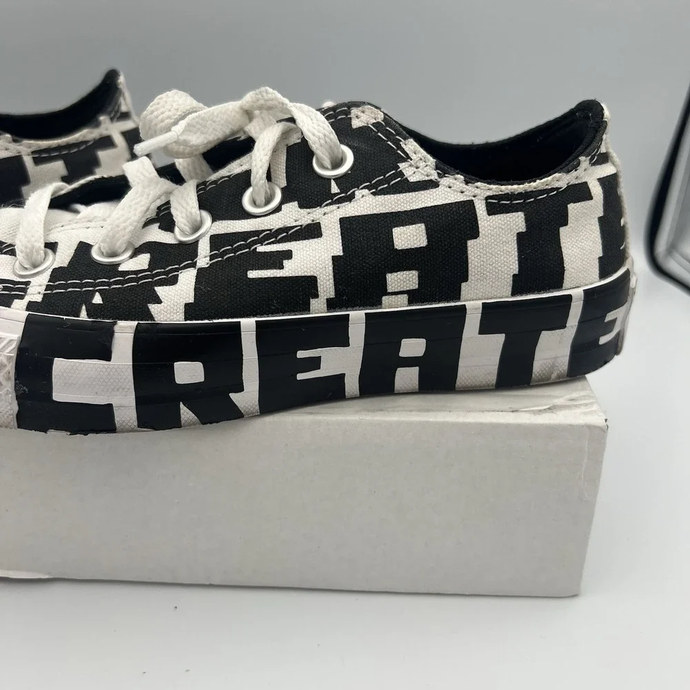 RARE Converse Chuck Taylor All Star 70S Low‎ Create Future Black White Sz 5.5